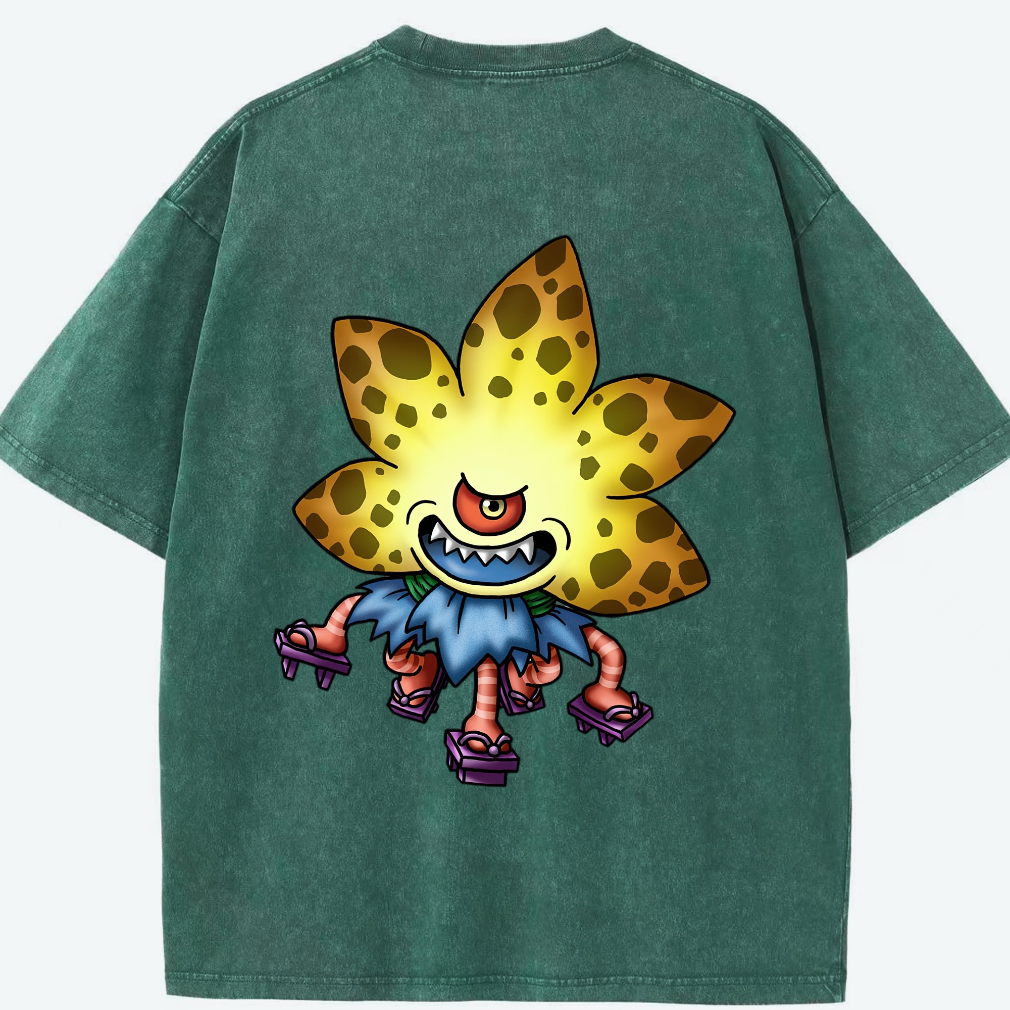 （画像用） ドラゴンクエスト Doragon Kuesuto Dragon Quest 綿100% ヴィンテージ風 半袖Tシャツ（背面プリント）